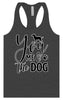 You, Me, and the Dog  Women's Racerback Tank
