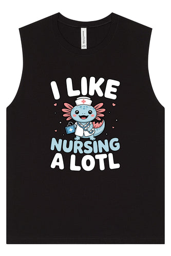 I Like Nursing A Lotl Muscle Tank