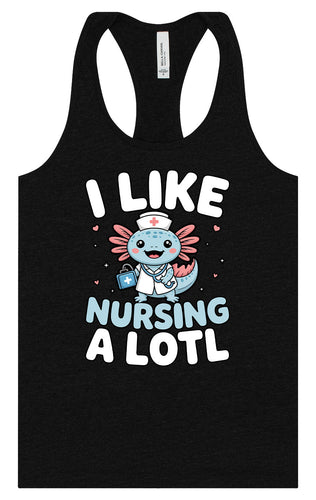 I Like Nursing A Lotl Women's Racerback Tank