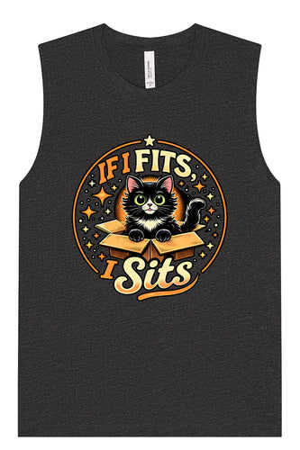 If I Fits, I Sits Muscle Tank
