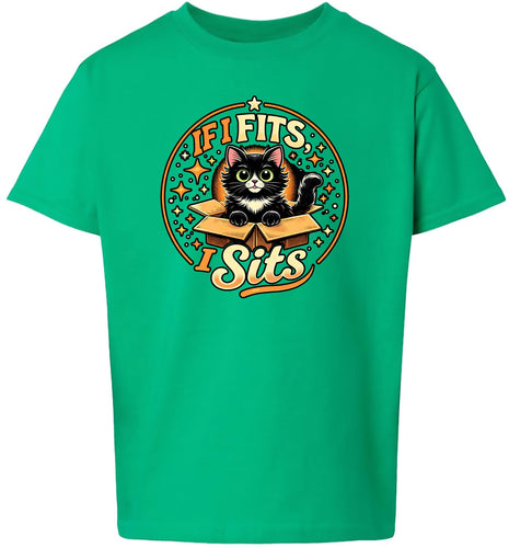 If I Fits, I Sits Children's Gildan Soft Shirt