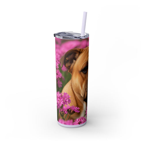 Skinny Tumbler with Straw – 20 oz Stainless Steel Cup