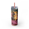 Skinny Tumbler with Straw – 20 oz Stainless Steel Cup