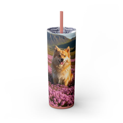 Skinny Tumbler with Straw – 20 oz Stainless Steel Cup