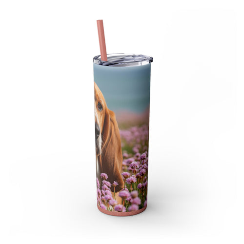 Skinny Tumbler with Straw – 20 oz Stainless Steel Cup