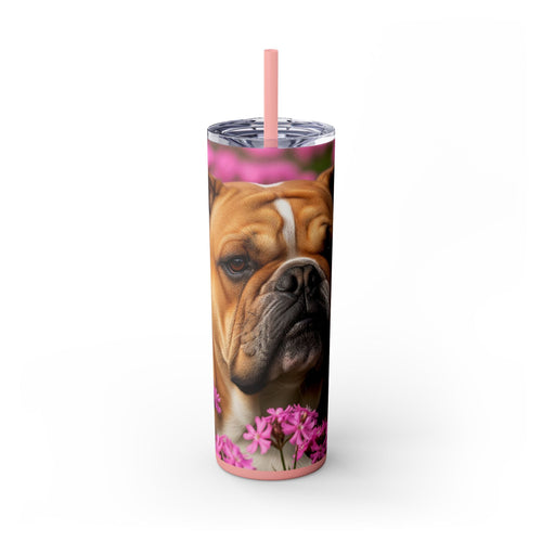 Skinny Tumbler with Straw – 20 oz Stainless Steel Cup