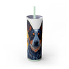 Skinny Tumbler with Straw – 20 oz Stainless Steel Cup