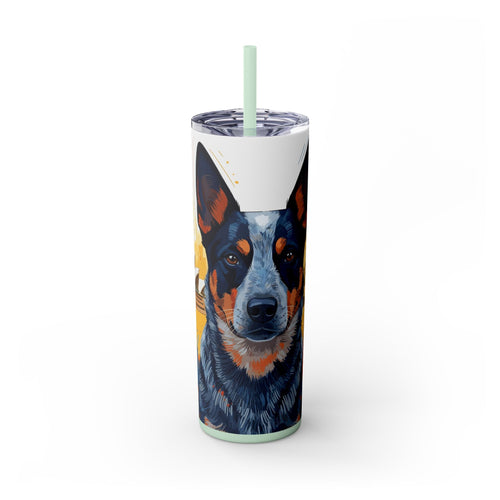 Skinny Tumbler with Straw – 20 oz Stainless Steel Cup