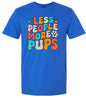Less People, More Pups Adult Gildan Soft Shirt