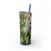 Skinny Tumbler with Straw – 20 oz Stainless Steel Cup