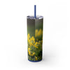 Skinny Tumbler with Straw – 20 oz Stainless Steel Cup