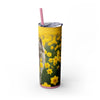 Skinny Tumbler with Straw – 20 oz Stainless Steel Cup