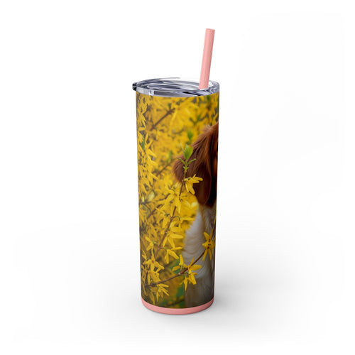 Skinny Tumbler with Straw – 20 oz Stainless Steel Cup