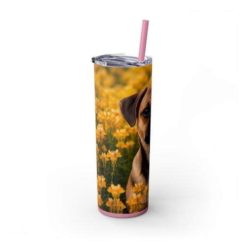 Skinny Tumbler with Straw – 20 oz Stainless Steel Cup
