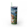 Skinny Tumbler with Straw – 20 oz Stainless Steel Cup