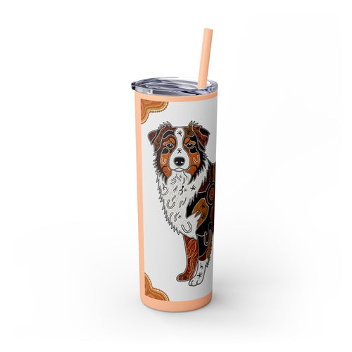 Skinny Tumbler with Straw – 20 oz Stainless Steel Cup