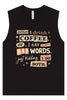 Drink Coffee and Say Bad Words Muscle Tank