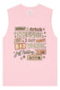 Drink Coffee and Say Bad Words Muscle Tank