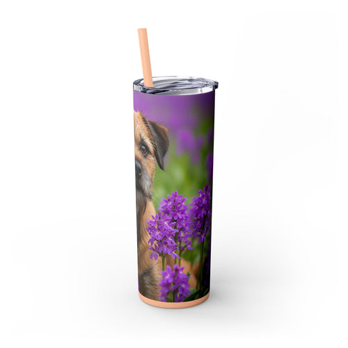 Skinny Tumbler with Straw – 20 oz Stainless Steel Cup