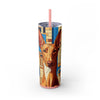 Skinny Tumbler with Straw – 20 oz Stainless Steel Cup