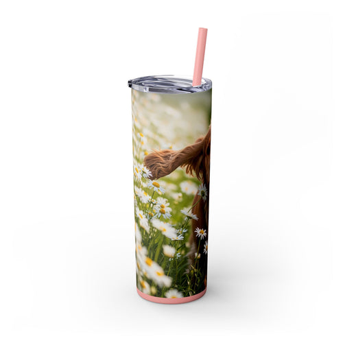Skinny Tumbler with Straw – 20 oz Stainless Steel Cup