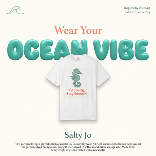 Seahorse Fun Graphic T-Shirt — Catchy Beachy Ocean Vibe