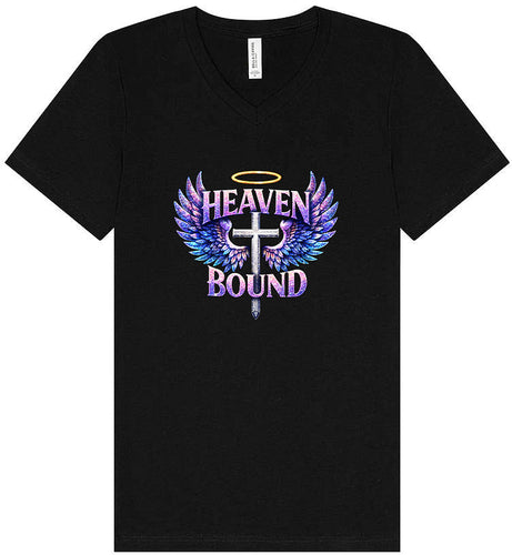 Heaven Bound Unisex V-Neck Shirt