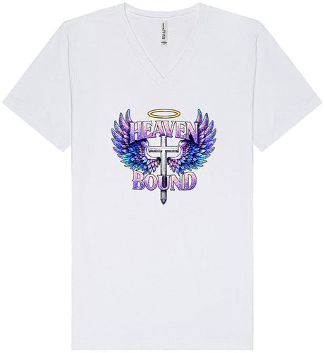 Heaven Bound Unisex V-Neck Shirt