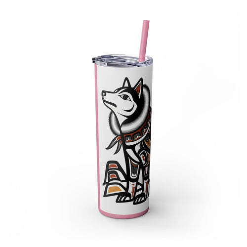 Skinny Tumbler with Straw – 20 oz Stainless Steel Cup