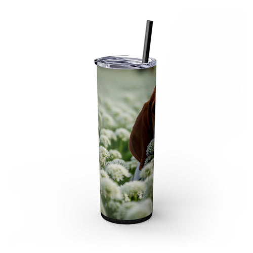 Skinny Tumbler with Straw – 20 oz Stainless Steel Cup