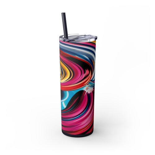 Skinny Tumbler with Straw – 20 oz Stainless Steel Cup