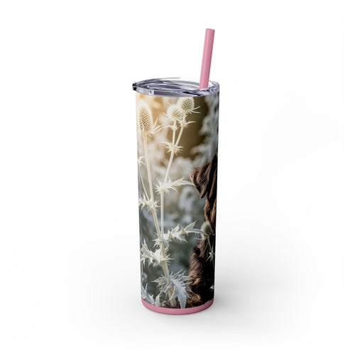 Skinny Tumbler with Straw – 20 oz Stainless Steel Cup