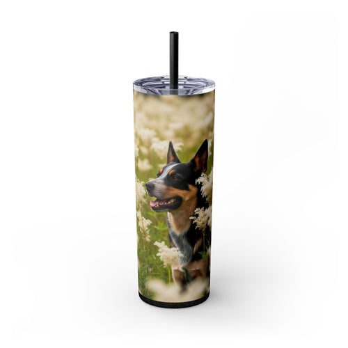 Skinny Tumbler with Straw – 20 oz Stainless Steel Cup