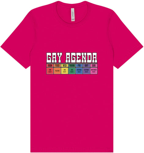 Gay Agenda Adult Bella Canvas Shirt