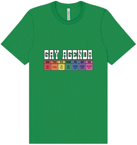 Gay Agenda Adult Bella Canvas Shirt