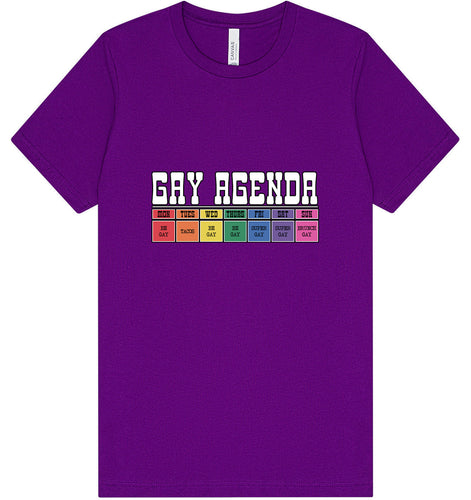 Gay Agenda Adult Bella Canvas Shirt