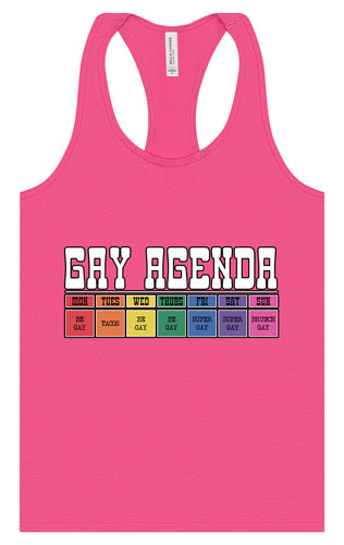 Gay Agenda Women's Racerback Tank