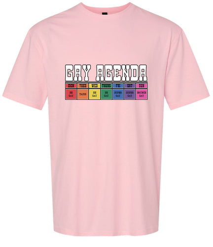 Gay Agenda Adult Gildan Soft Shirt