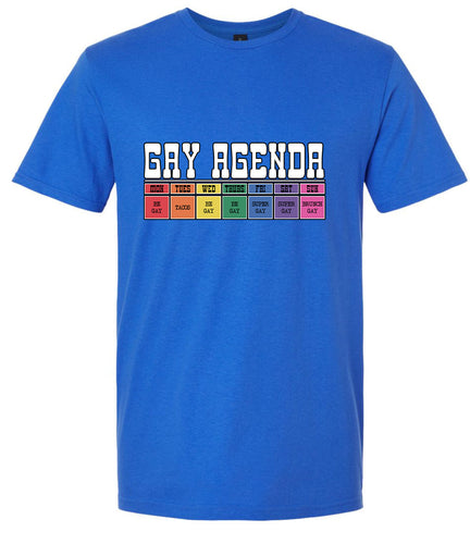 Gay Agenda Adult Gildan Soft Shirt
