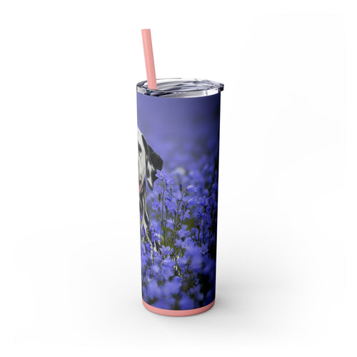 Skinny Tumbler with Straw – 20 oz Stainless Steel Cup