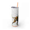 Skinny Tumbler with Straw – 20 oz Stainless Steel Cup