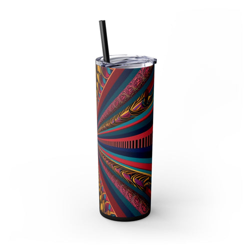 Skinny Tumbler with Straw – 20 oz Stainless Steel Cup