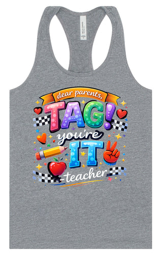 Tag You're It! Women's Racerback Tank