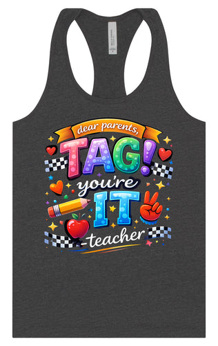 Tag You're It! Women's Racerback Tank