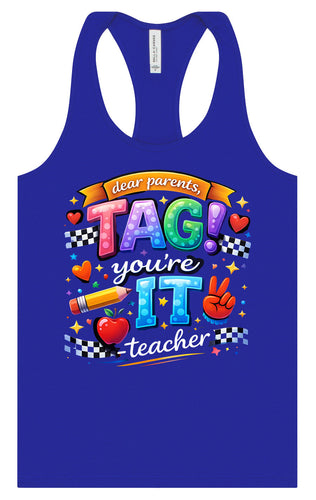 Tag You're It! Women's Racerback Tank