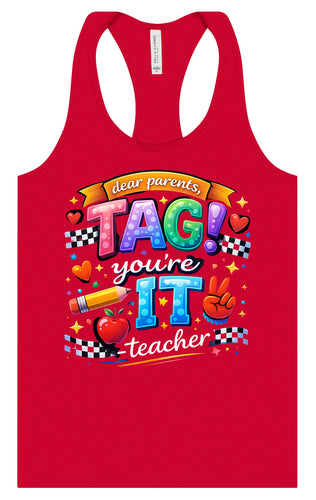 Tag You're It! Women's Racerback Tank
