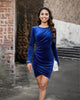New beautiful black Autumn And Winter Round Neck Dress for women
