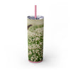 Skinny Tumbler with Straw – 20 oz Stainless Steel Cup