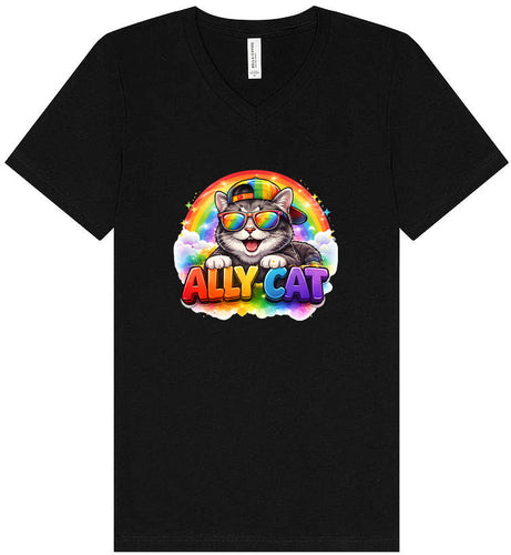 Ally Cat Unisex V-Neck Shirt
