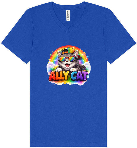 Ally Cat Unisex V-Neck Shirt